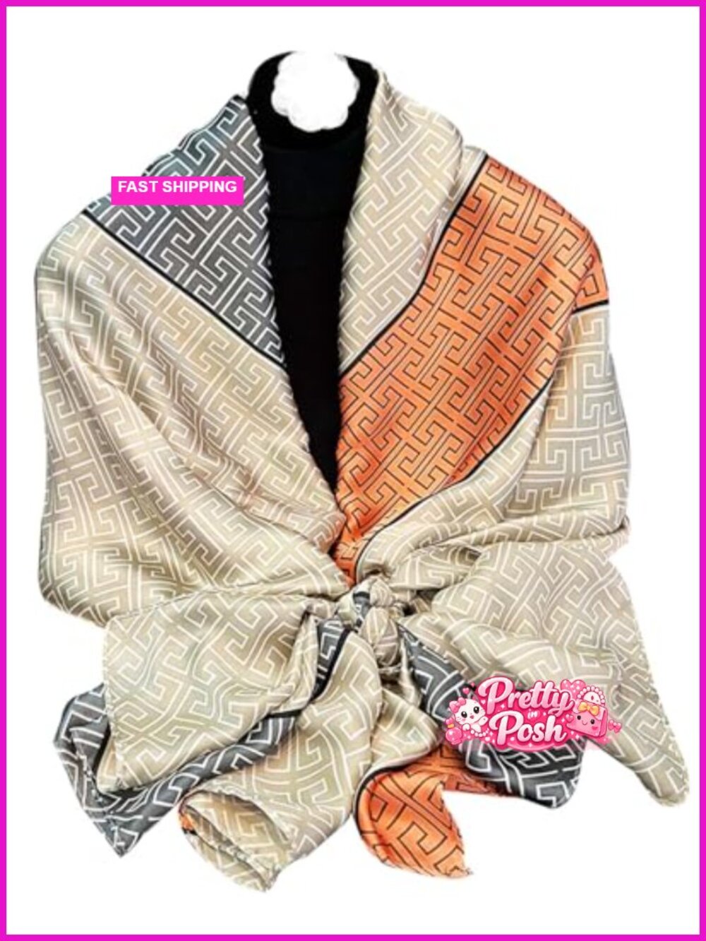 Lightweight Floral Print Shawl Scarf Wrap for Evening Dresses